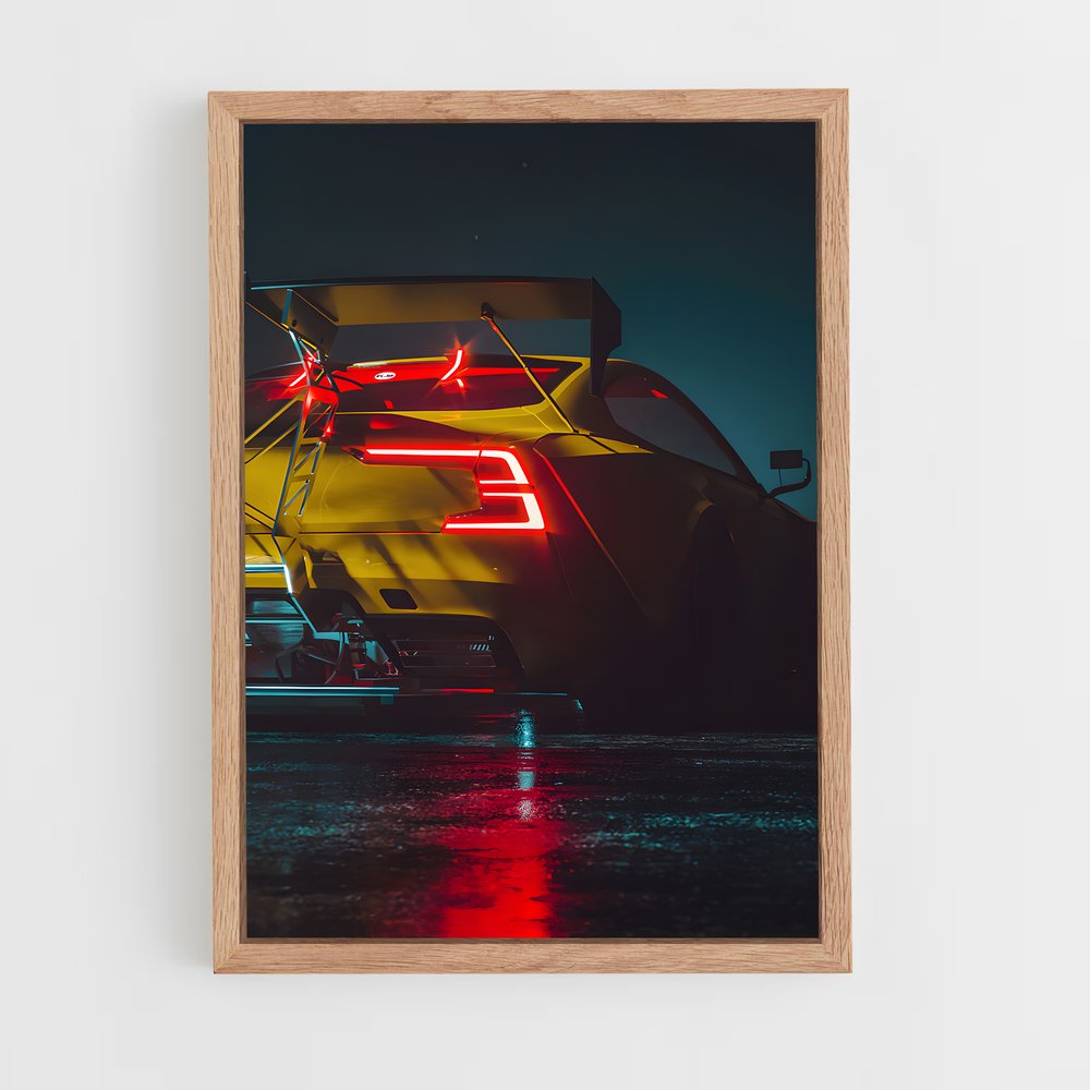 Poster Vitesse Jaune – affiche Need for speed (vue 4)